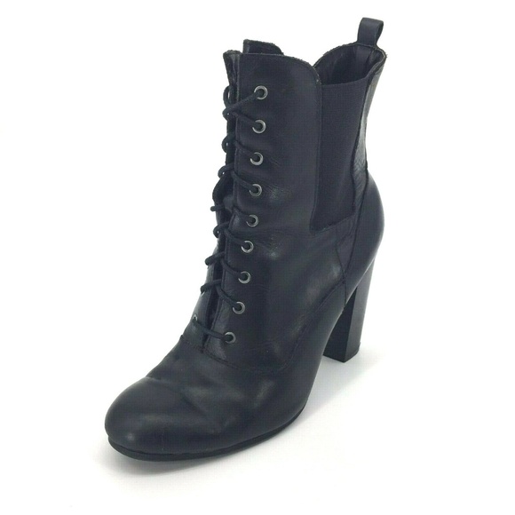 Liz Claiborne Shoes - Liz Claiborne High Heel Combat Moto Boot Size 9